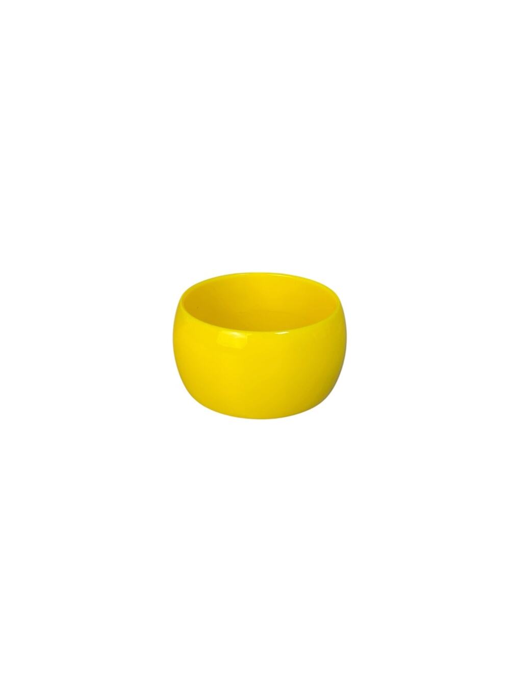 Unbranded Wide Glossy Yellow Bangle Bracelet